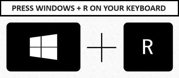 windows plus r key